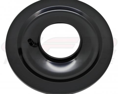 Chevrolet / Ford / Mopar Universal 14" Flat Air Cleaner Base, Black Finish