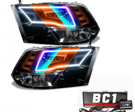 Oracle Lighting Pre-Assembled ColorSHIFT w/SWITCHBACK Halo Headlights, Black Housing 8906-335