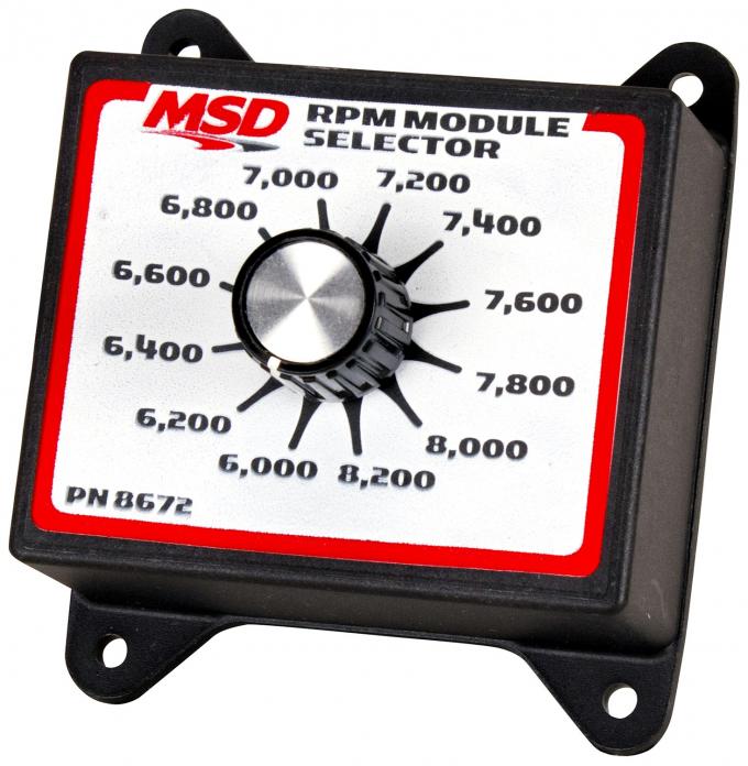 MSD RPM Module Selector, 6.0K-8.2K 8672