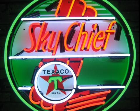 Neonetics Standard Size Neon Signs, Texaco Sky Chief Neon Sign