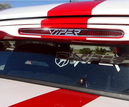 American Car Craft 1996-2002 Dodge Viper 3rd Brake Light Bezel Stainless Polished w/LOGO 962019