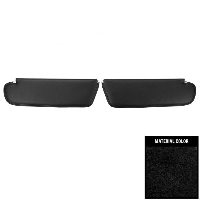 PUI Interiors 1972-1972 Dodge Challenger Coach Black Sun Visors SVKC210C