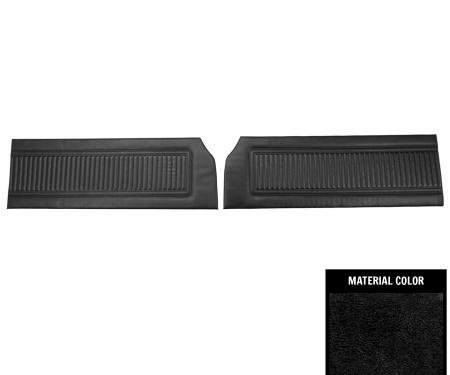 PUI Interiors 1966 Plymouth Belvedere II Black Front Door Panels 66KDV10