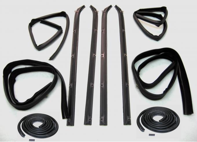 Fairchild Industries Belt Weatherstrip--Window Channel--Door Seal Kit, Front Upper & Division Bar Inner & Outer Driver Side & Passenger Side KD1002-10A