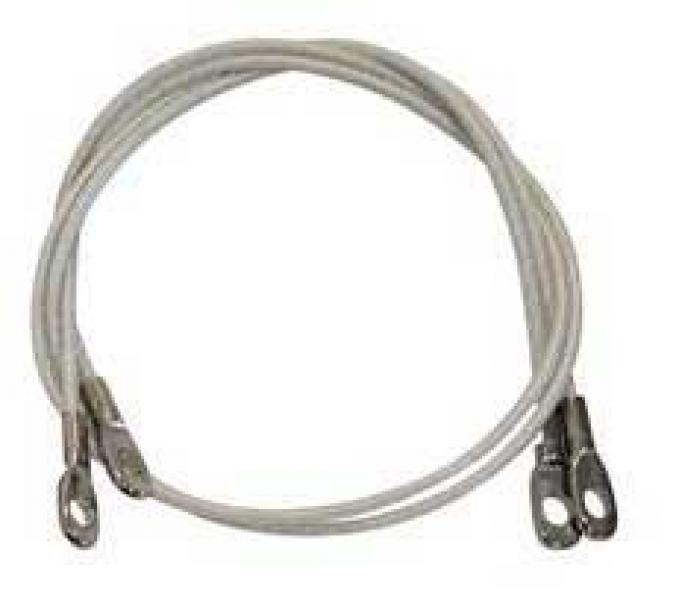 AMD 70 Mopar B-Body 70-74 Barracuda 23" Hood Pin Cables (Sold as a Pair) F-HPC23