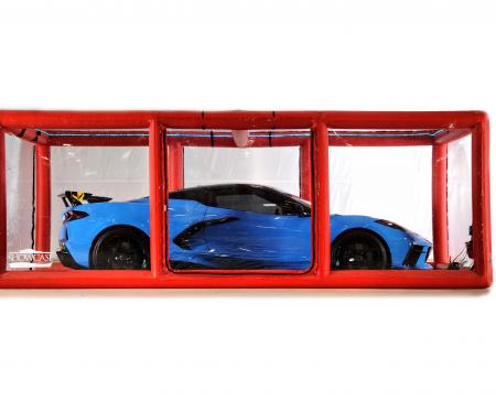 CarCapsule™ Showcase, Indoor Red Scorcher Series Showcase, Length 18'  (224 x 111 x 78 Inches) CCSH18RED