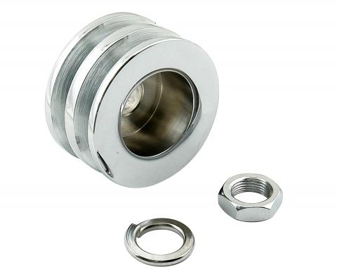 Mr. Gasket Alternator Pulley, Chrome, Double Groove 6809