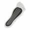 Mr. Gasket Foot Print Gas Pedal Pad, Aluminum, Chrome & Painted Black Trim 9645