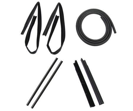 Precision Dodge Dakota 1987-1996  Door Weatherstrip Seal Kit, Glassruns, Beltlines and Door Seals. Left and Right, 8 Piece Kit. Does Not Fit Convertibles DK 3110 87