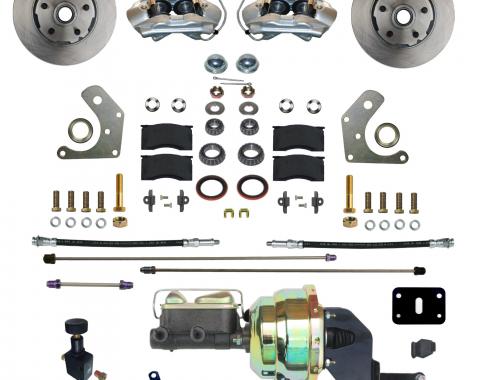 Leed Brakes Power Front Kit with Plain Rotors and Zinc Plated Calipers FC2002-8405