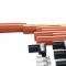 Accel Spark Plug Wire Set, 8mm, Yellow with Orange Straight Boots 4040