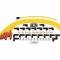 Accel Spark Plug Wire Set, 8mm, Yellow with Orange Straight Boots 4040