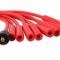 Accel Spark Plug Wire Set- 8mm, Red Wire with Red Straight Boots 4040R