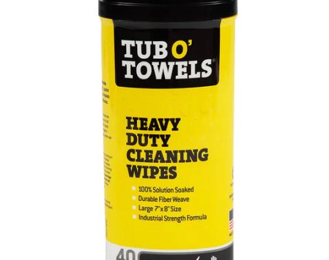 Tub O' Towels Heavy Duty Cleaning Wipes, 40-Count