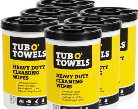 Tub O' Towels Heavy Duty Cleaning Wipes, 90-Count Case Pack