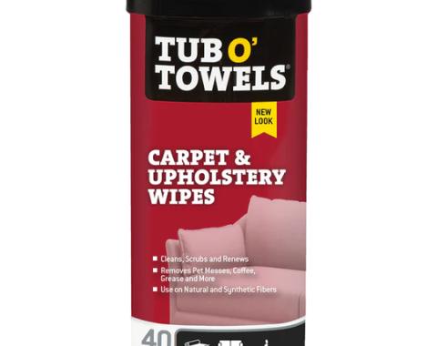 Tub O' Towels Carpet & Upholstery Wipes, 40-Count