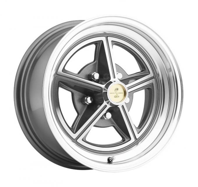 Legendary Wheels 1964-1973 Ford Mustang 15 X 7 Magstar II Alloy Wheel, 5 on 4.5 BP, 4.25 BS, Charcoal / Machined LW30-50754B