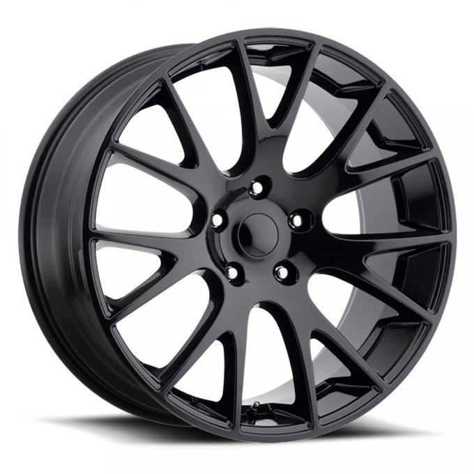 Factory Reproductions Hellcat Wheels 20X10 5X5 +45 HB 71.5 Jeep Hellcat Gloss Black With Cap FR Series 70 70010455002