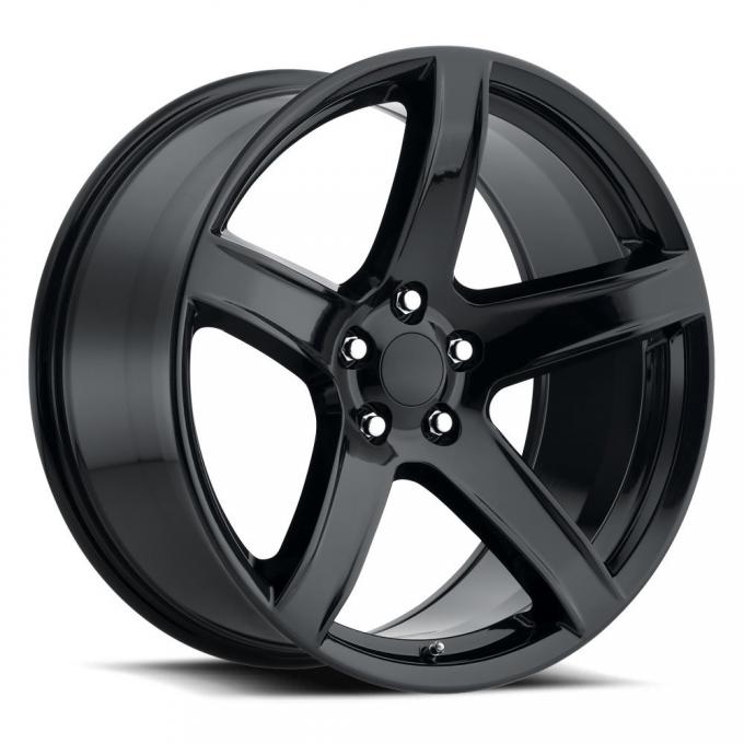 Factory Reproductions Hellcat Wheels 20X11 5X115 +22 HB 71.5 Hellcat HC2 Gloss Black With Cap FR Series 77 77011221502