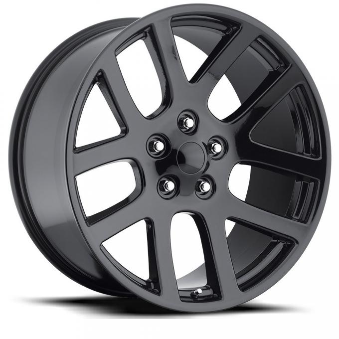 Factory Reproductions Ram 1500 Wheels 24X10 5X5.5 +25.4 HB 77.8 Dodge Ram SRT10 Gloss Black With Cap FR Series 60 60410255502