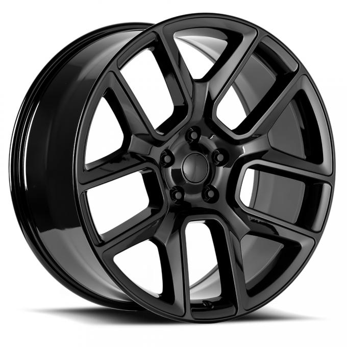 Factory Reproductions Ram 1500 Wheels 24X10 5X5.5 +25 HB 77.8 19 Ram 1500 Gloss Black With Cap FR Series 76 76410255502