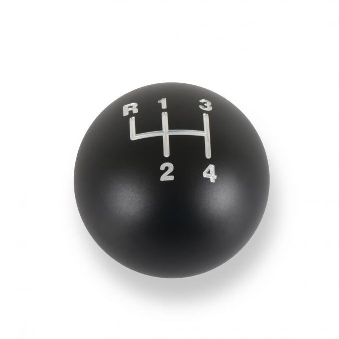 Hurst Billet Shift Knob, 4-Speed Pattern, Matte Black 163400HST