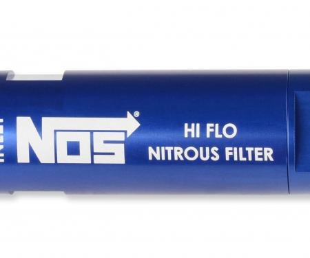 NOS in-Line Hi-Flow Nitrous Filter, 6AN, Blue 15557NOS