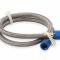 NOS Stainless Steel Braided Hose -4AN 2-Foot Blue 15230NOS