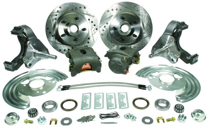 Classic Performance 1963-74 A, B & E-Body Front Disc kit only W/Spindles 6374SWBK-S