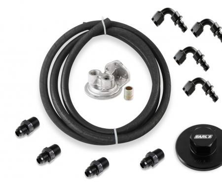 Earl's Oil Filter Relocation Kit, Mopar Gen III Hemi , Fits M22 X 1.5 Filters HEMI0003ERL