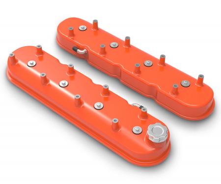 Holley Tall LS Valve Covers, Factory Orange 241-164