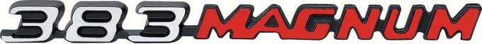 OER 1970-71 Challenger "383 Magnum" Hood Emblem 2998801