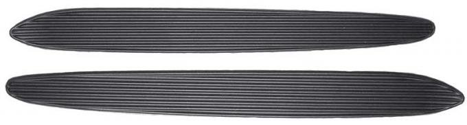 OER 1970-74 Barracuda, Cuda , Twin Bulge Style Hood Scoop Inserts, Blockoff Plates, Ribbed Design MA2485