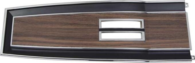 OER 1969-70 Mopar B-Body With Automatic Transmission Woodgrain Console Top Plate MB540