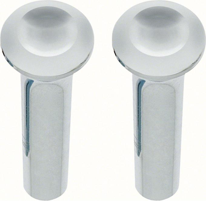 OER 1964-74 Mopar A/B-Body Door Lock Knobs Chrome Pair MD701