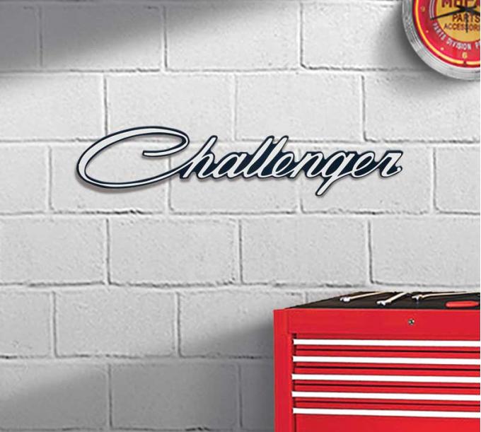 OER 20" X 4" Challenger Metal Sign PS500119