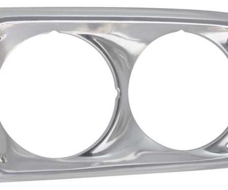 OER 1973-74 Road Runner, GTX, Satellite, Headlamp Bezel, LH Drivers Side 3672211