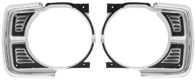 OER 1969 DART HEADLAMP BEZELS PAIR *881128