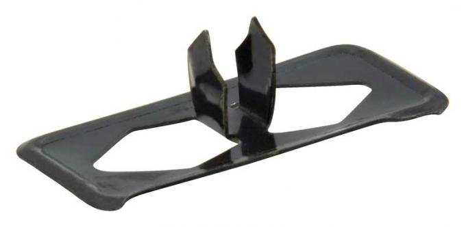 OER 1966-71 Dodge, Plymouth, Hood Insulation Clip, Black Metal 1-3/4" x 1/2", Each MD8050