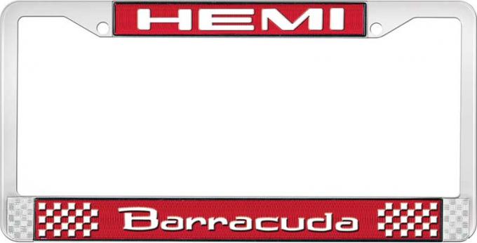 OER Hemi Barracuda License Plate Frame - Red LF14212C