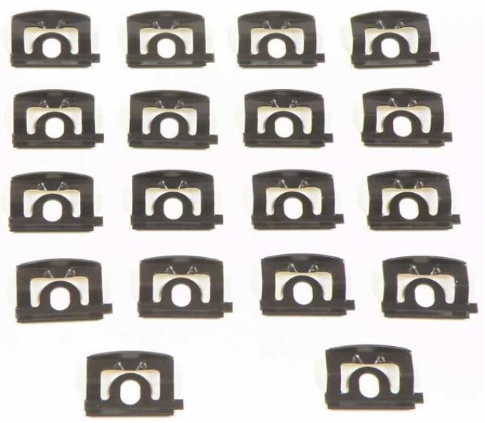 OER 1968-69 Plymouth Barracuda Rear Window Molding Clip Set , 2 Door Coupe , Hardtop, 36 Piece MA9871