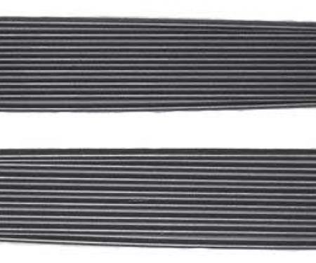 OER 1970-74 Barracuda, Cuda , Twin Bulge Style Hood Scoop Inserts, Blockoff Plates, Ribbed Design MA2485