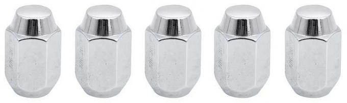 OER 1962-72 Dodge, Plymouth A Body, Rallye Wheel Lug Nut Set, 7/16", RH Thread, 5 Piece Set MA1804