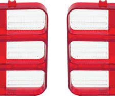 OER 1970 Plymouth Barracuda, Cuda, Tail Lamp Lenses, RH & LH, Pair ME1528