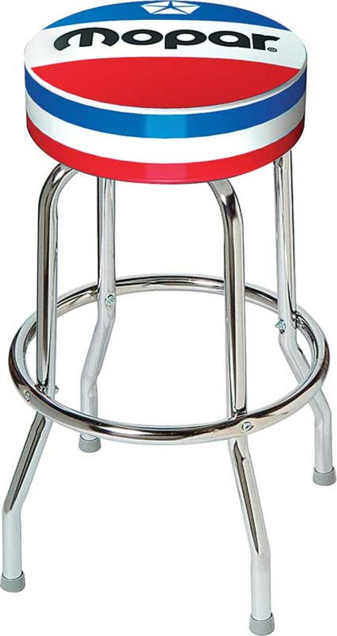 OER 1972-84 Red White And Blue Mopar Logo Counter Stool MD670107