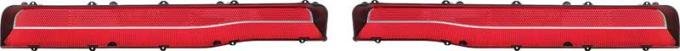 OER 1969 Dodge Charger / Daytona Tail Lamp Lenses - with Horizontal Silver Accent Stripe MB1856