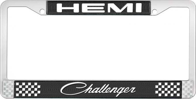 OER Hemi Challenger License Plate Frame - Black LF14207A