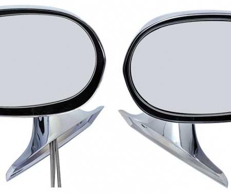 OER 1971-74 Mopar B & E-Body Chrome Bullet Outer Door Mirrors Pair *881239