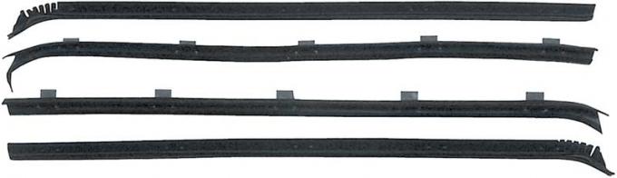 OER 1973-80 GM Truck Rear Door Window felt Kit, Crew Cab, Suburban, 4 Piece Set CR1064