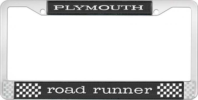 OER Plymouth Road Runner License Plate Frame - Black LF13216A